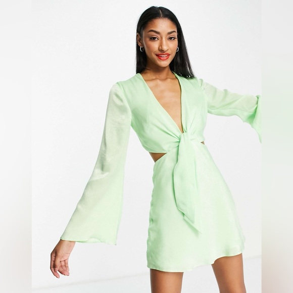 ASOS Green Dress NWT - Picture 4 of 11